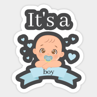 It's a boy Sticker